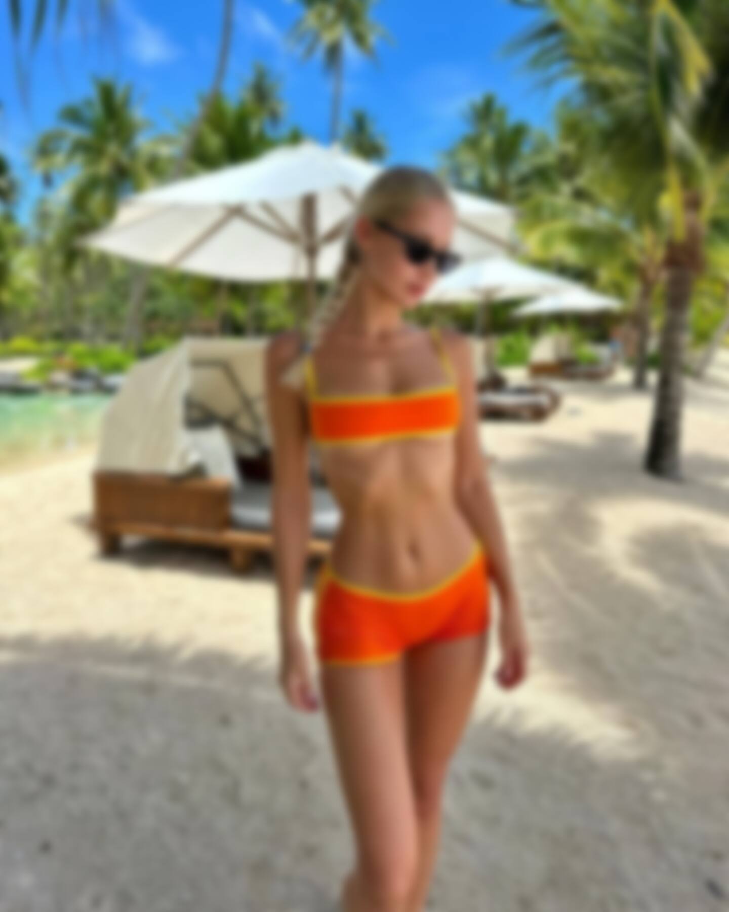 Русская модель Елизавета Степанова на светском мероприятии